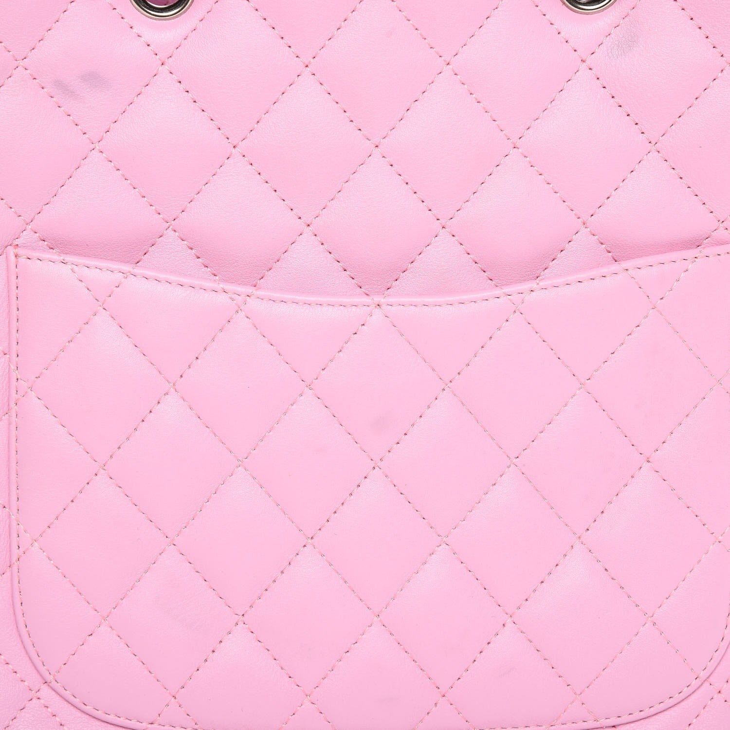 Chanel Calfskin Quilted Medium Cambon Tote Pink Black 12 of 12