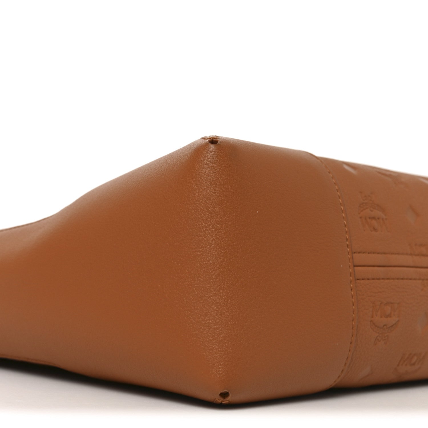 MCM Calfskin Ottomar Monogram Large Klara Hobo Cognac 8 of 9