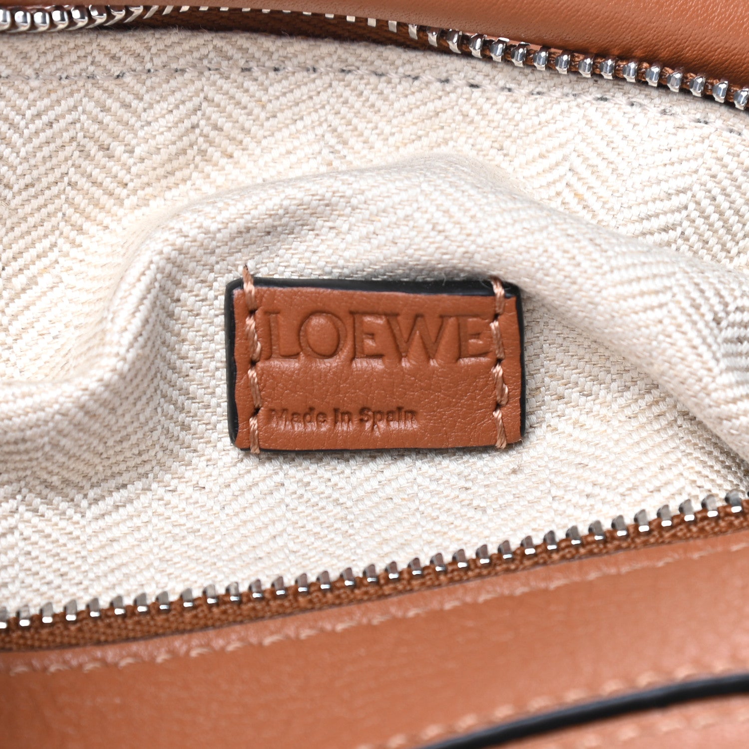 Loewe Calfskin Mini Puzzle Bag Tan 6 of 8