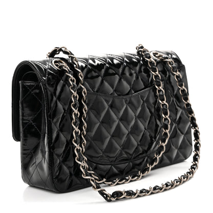 Chanel Glazed Calfskin Quilted Medium Double Flap Black 3 of 10
