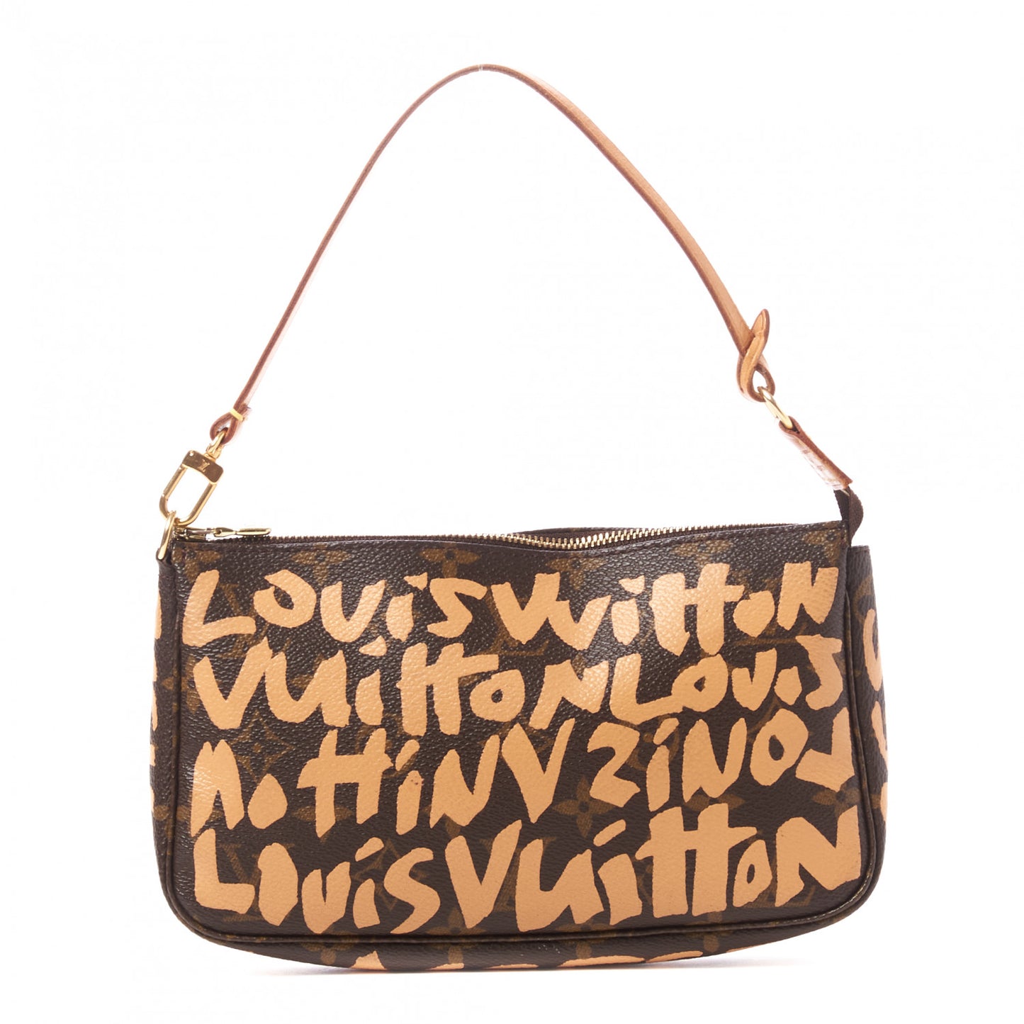 Monogram Graffiti Pochette Accessories Peach