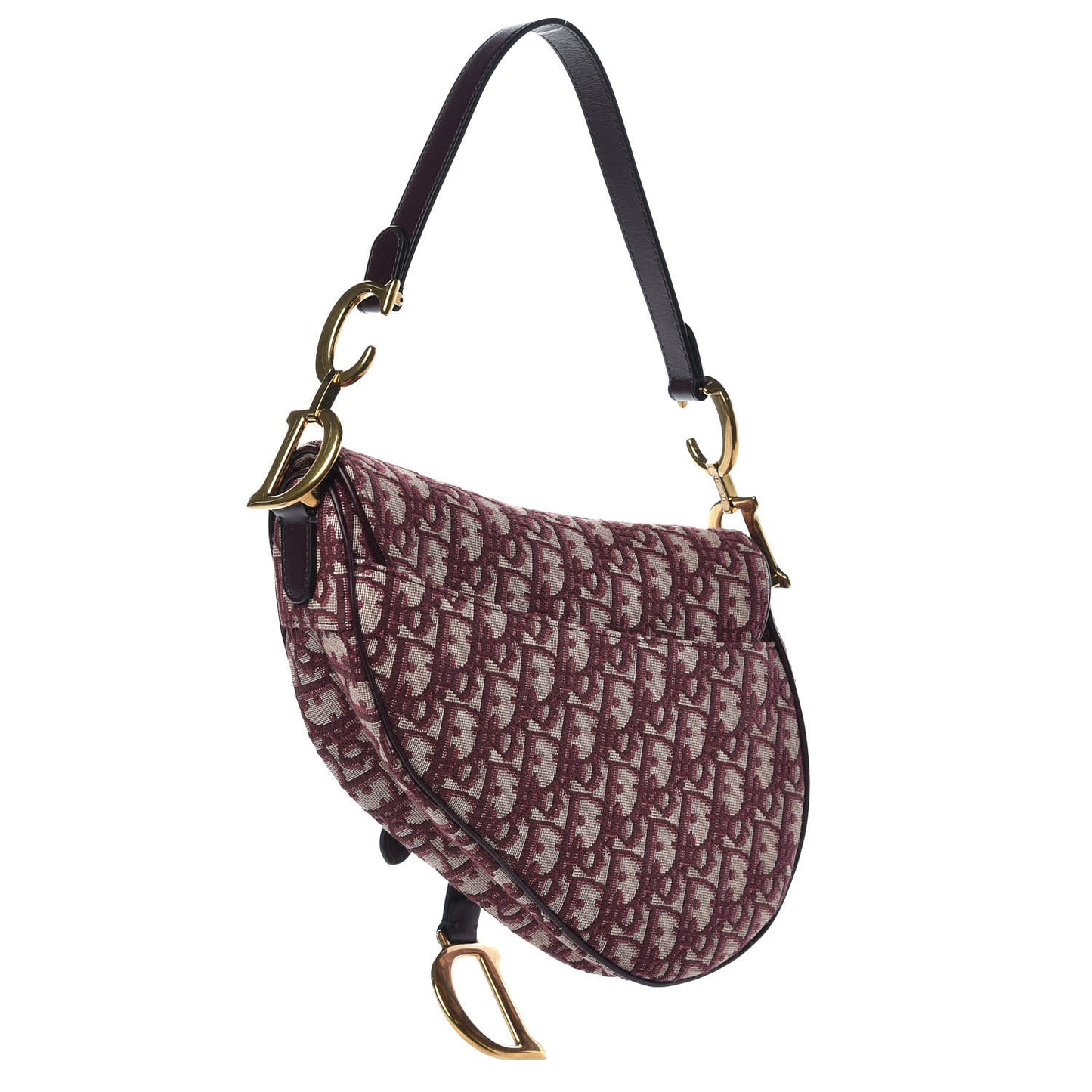 Oblique Saddle Bag Burgundy