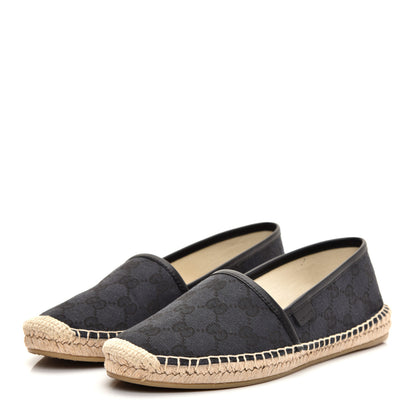 Gucci Monogram Espadrilles 37.5 Black 3 of 9
