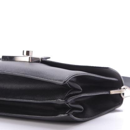 Prada Saffiano Lux Sound Shoulder Bag Black 7 of 14