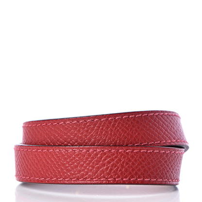 Hermes Epsom Kelly Double Tour Bracelet S Rouge Casaque 3 of 4