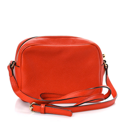 Gucci Pebbled Calfskin Small Soho Disco Bag Sun Orange 3 of 12