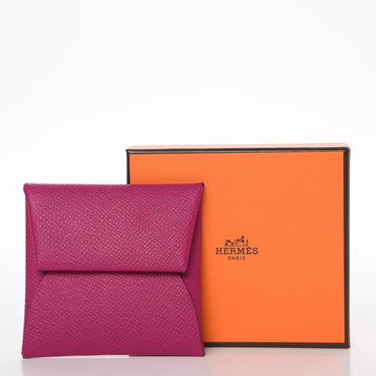 Hermes Epsom Bastia Coin Purse Rose Pourpre 8 of 8