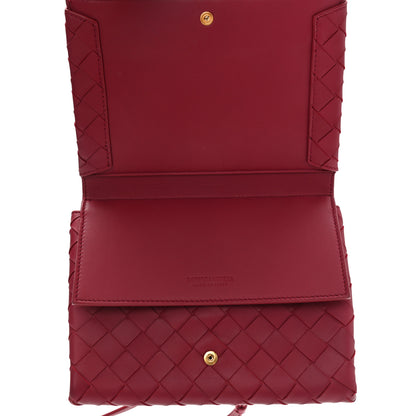 Bottega Veneta Nappa Intrecciato Flap Crossbody Amaranto 5 of 13