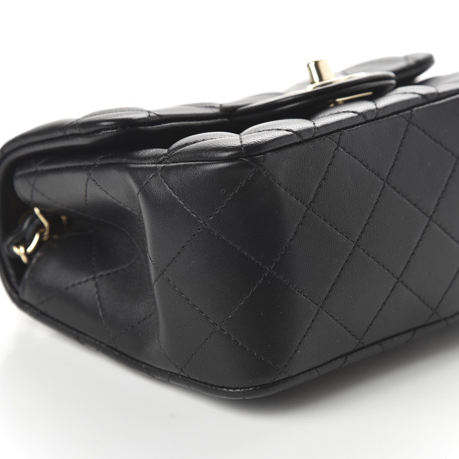 Chanel Lambskin Quilted Mini Square Flap Black 6 of 11