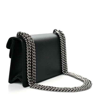 Gucci Dollar Calfskin Enamel Small Dionysus Shoulder Bag Black Electric Blue 3 of 11