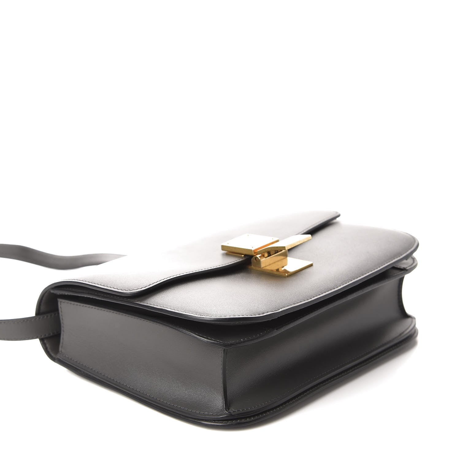 Celine Box Calfskin Medium Classic Box Flap Bag Anthracite 4 of 10