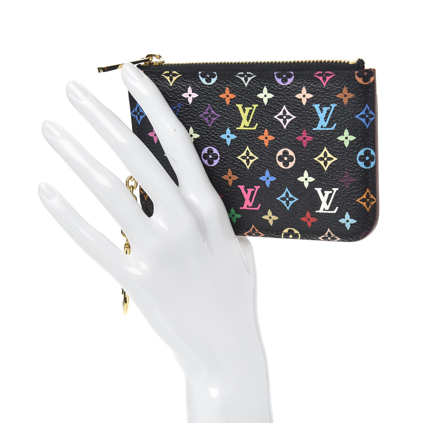 Monogram Multicolor Key Pouch Black Grenade