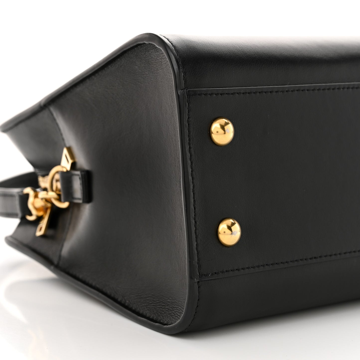 Calfskin Monogram Baby Cabas Black