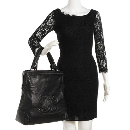 Chanel Calfskin Soho CC Shopper Tote Black 2 of 7
