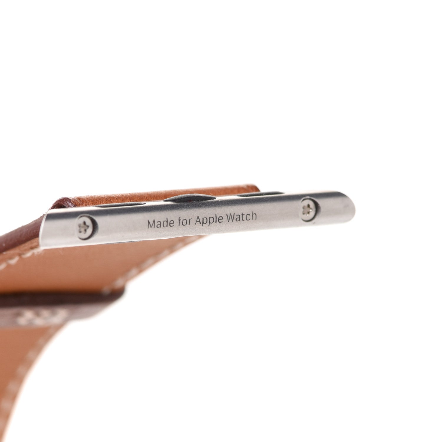 Hermes Barenia 38mm Apple Watch Double Tour Band Fauve 7 of 9