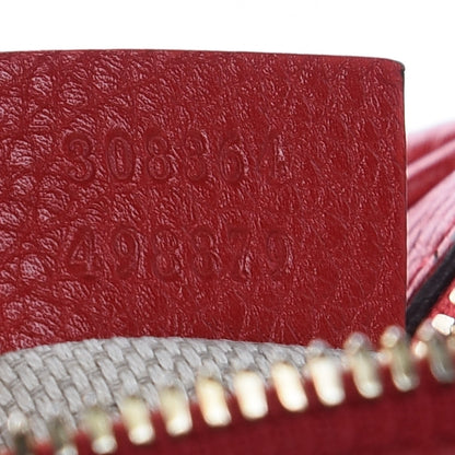 Gucci Pebbled Calfskin Small Soho Disco Bag Tabasco Red 7 of 14
