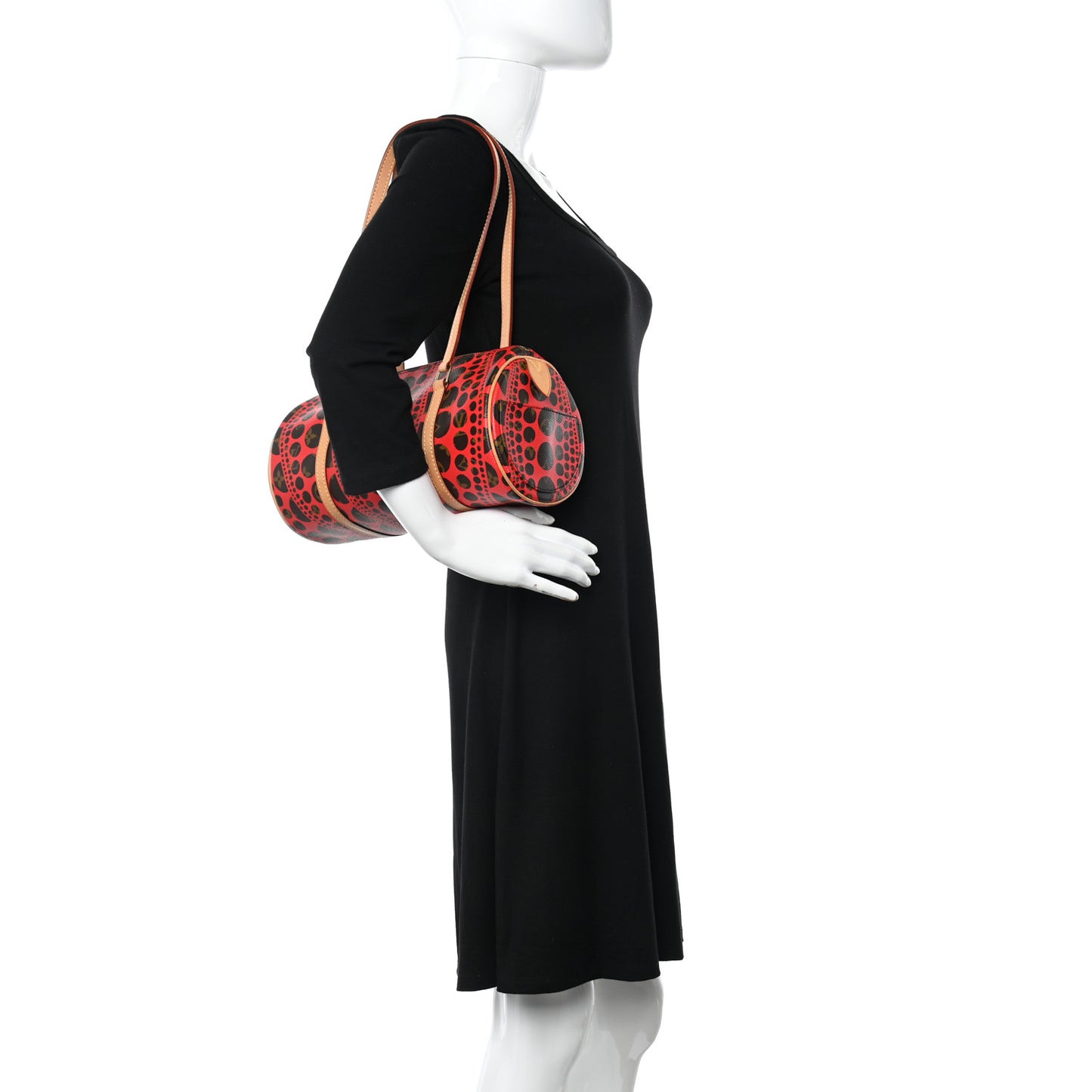 Monogram Kusama Pumpkin Dots Papillon 30 Red