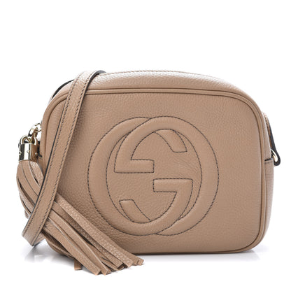 Gucci Pebbled Calfskin Small Soho Disco Bag Camelia 1 of 12