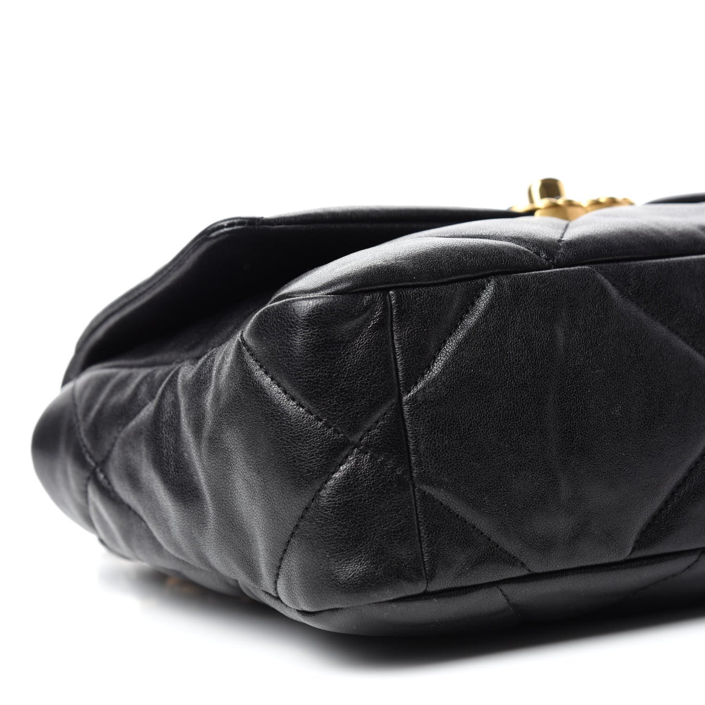 Lambskin Quilted Medium Chanel 19 Flap Black