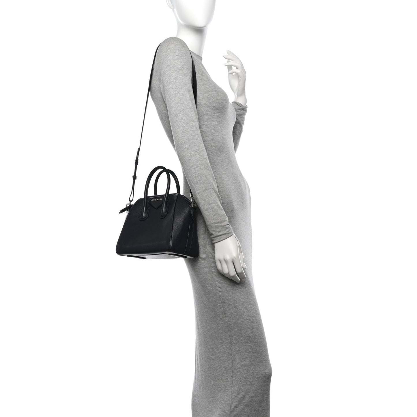 Sugar Goatskin Mini Antigona Navy