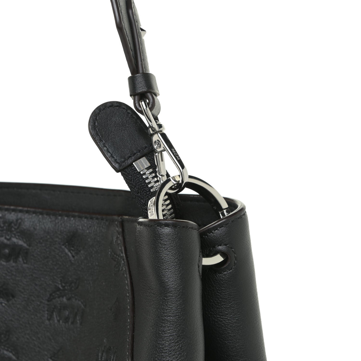 MCM Calfskin Ottomar Medium Klara Hobo Black 11 of 16