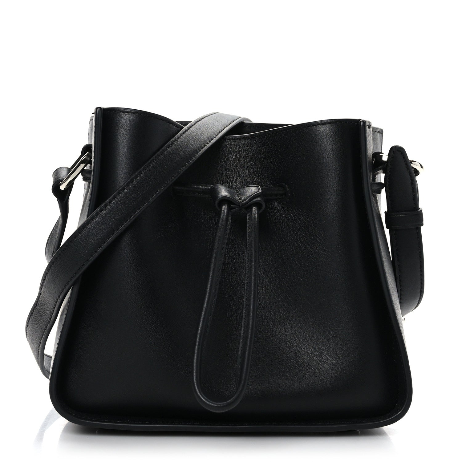 3.1 Phillip Lim Smooth Calfskin Mini Soleil Bucket Bag Black 1 of 8