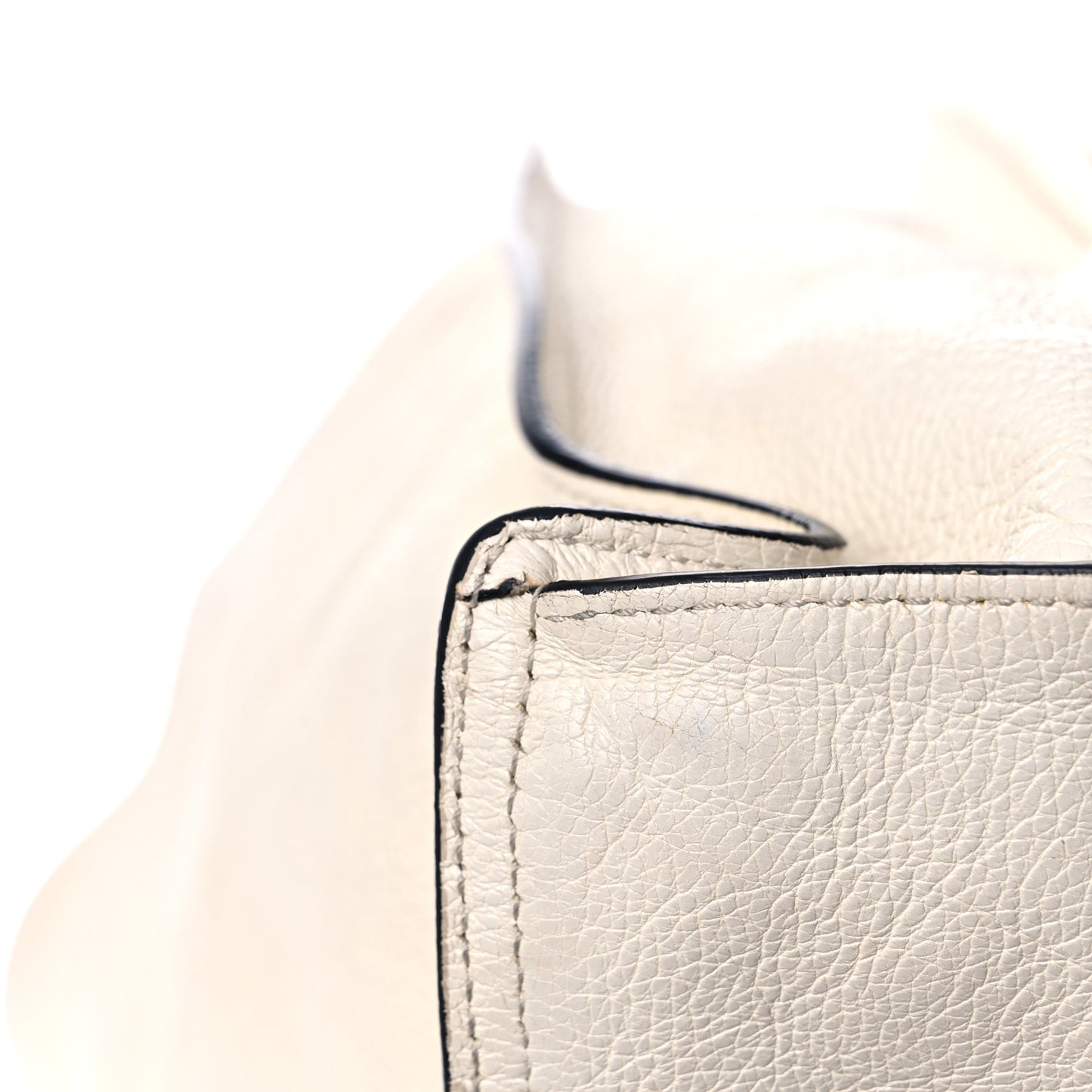 Glace Calf Etiquette Tote Bianco Astra