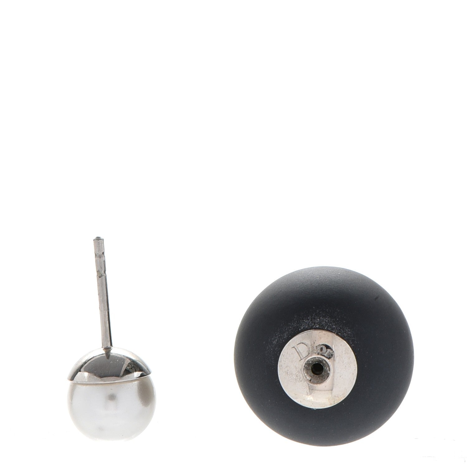 Christian Dior Mise En Dior Tribal Earrings Matte Black Pearl 4 of 5