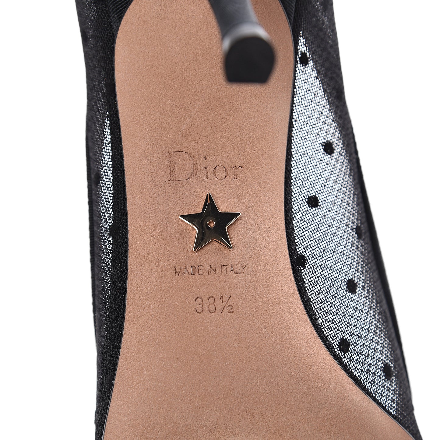 Grosgrain Plumetis Dior Blossom Pumps 38.5 Black