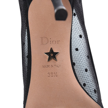 Christian Dior Grosgrain Plumetis Dior Blossom Pumps 38.5 Black 7 of 7