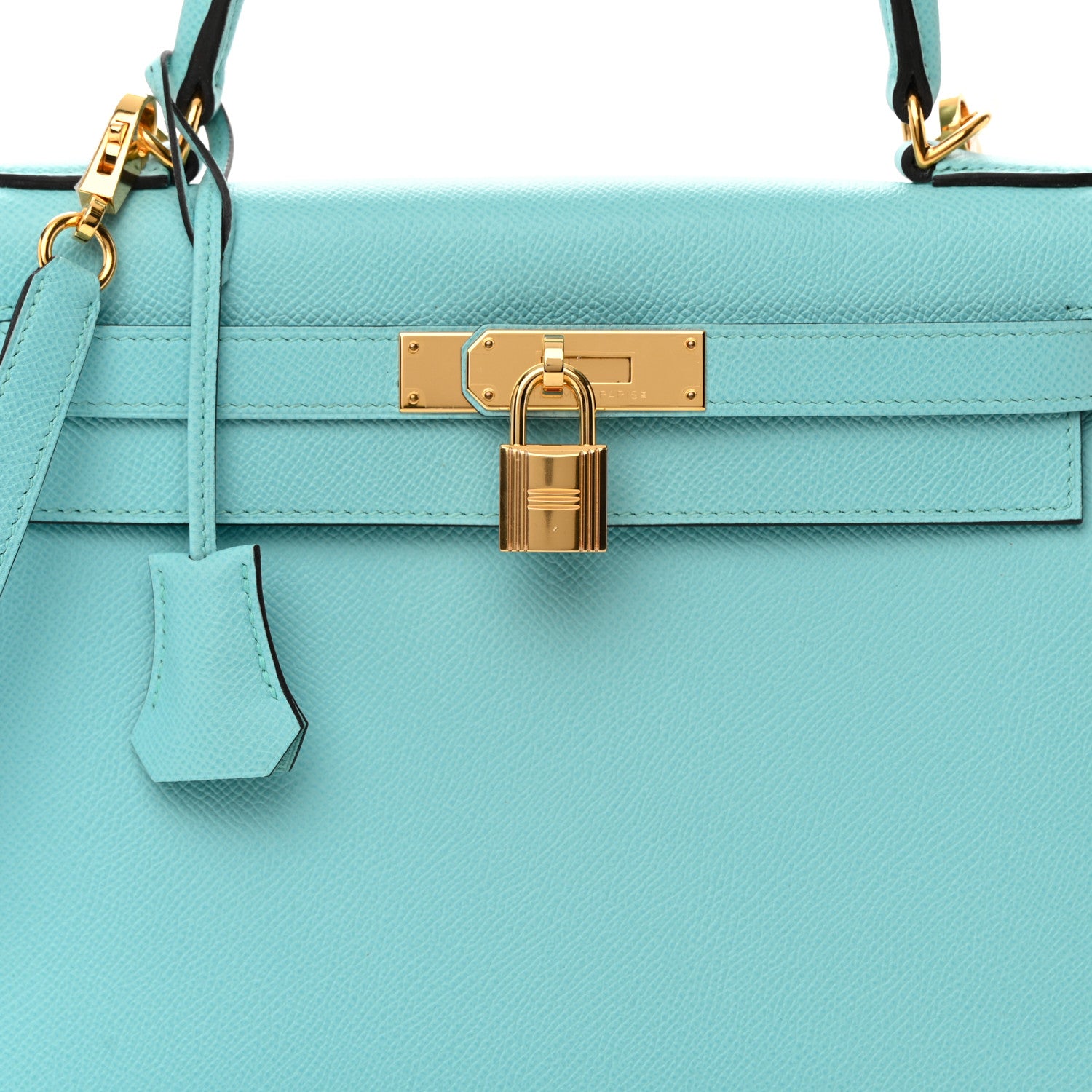 Hermes Epsom Kelly Sellier 28 Bleu Atoll 8 of 14