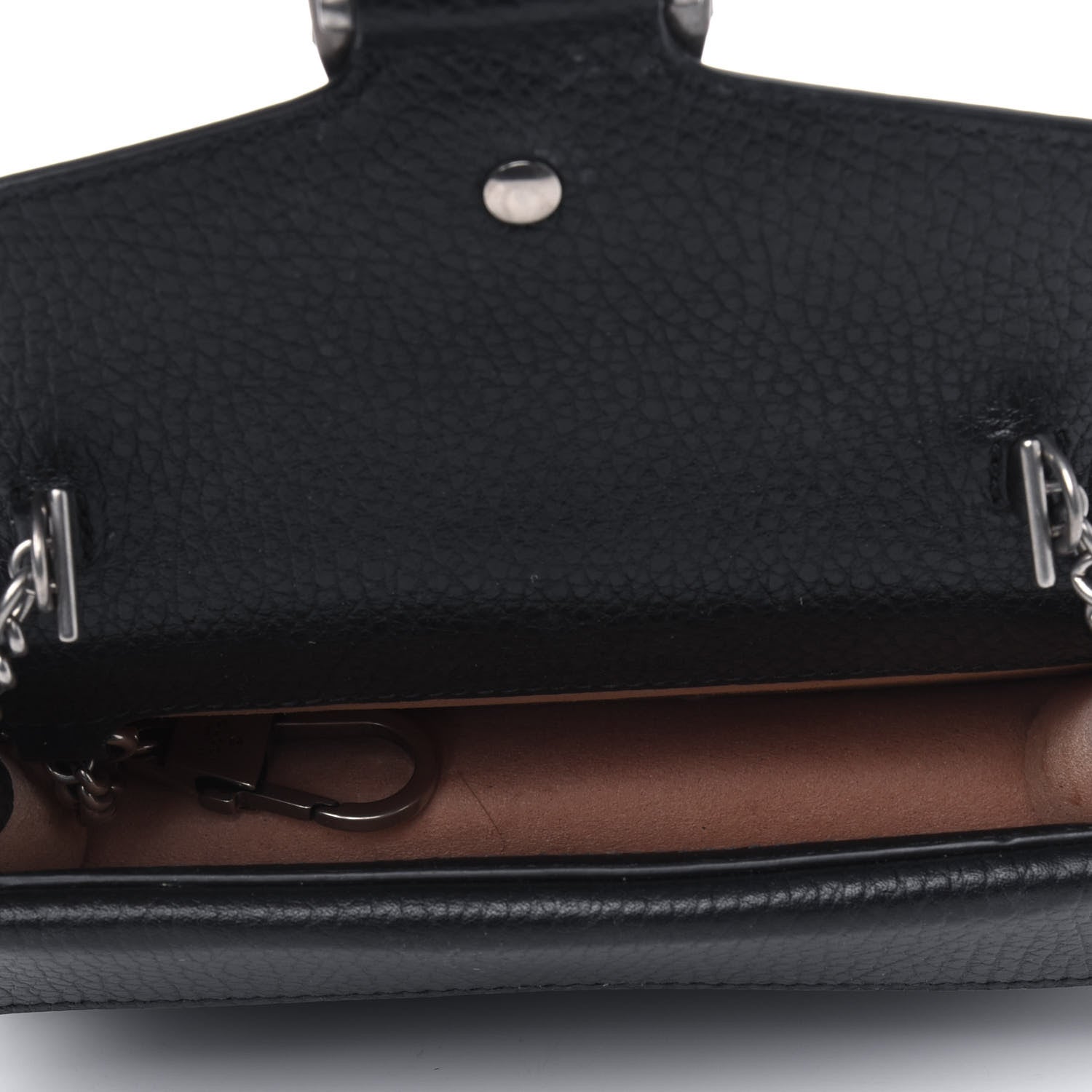 Gucci Calfskin Super Mini Dionysus Shoulder Bag Black 4 of 5