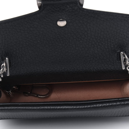 Gucci Calfskin Super Mini Dionysus Shoulder Bag Black 4 of 5