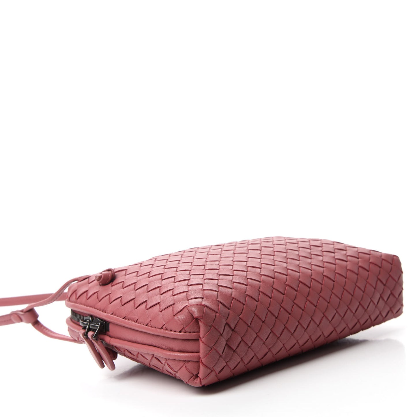 Nappa Intrecciato Nodini Crossbody Messenger Rose Pink