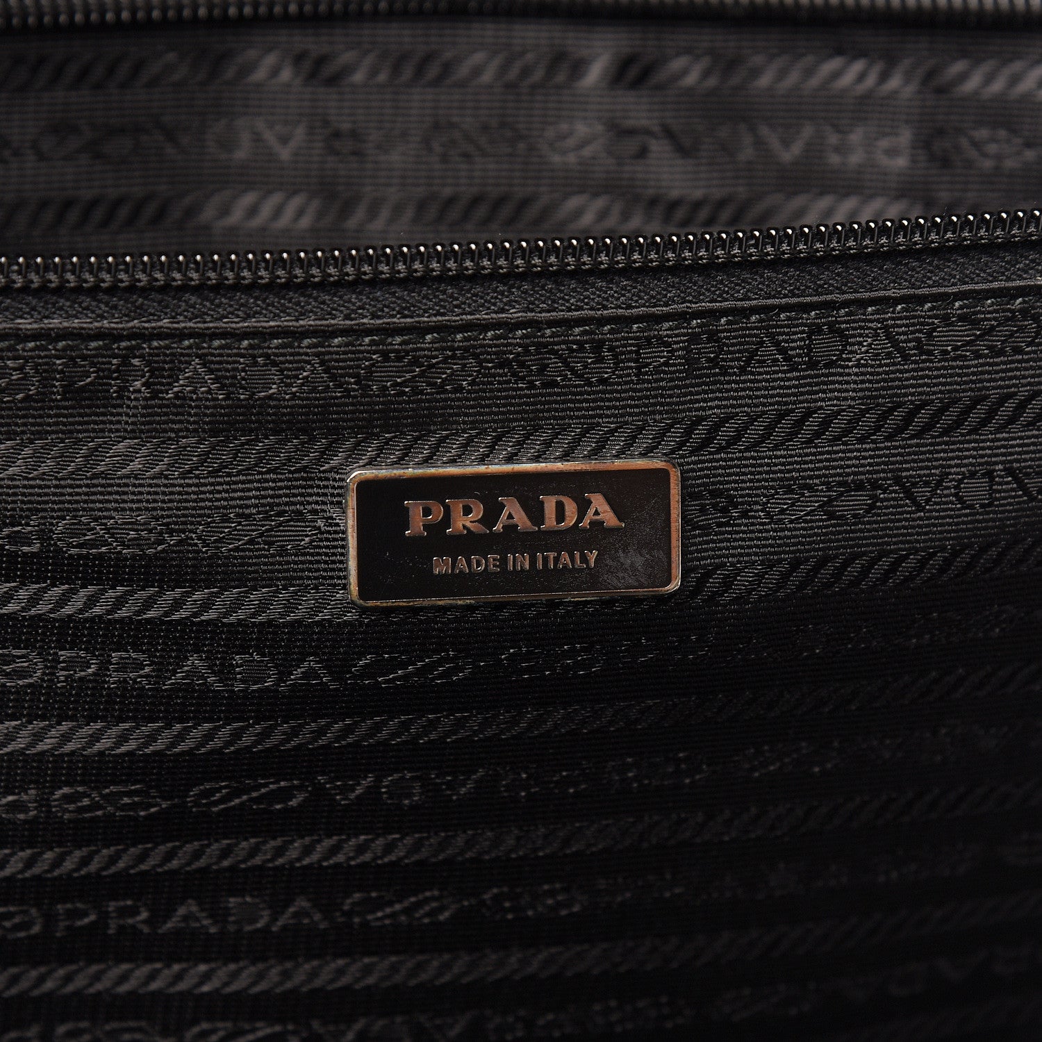 Prada Tessuto Nylon Saffiano Trolley Luggage Black 7 of 10