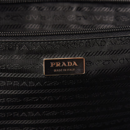 Prada Tessuto Nylon Saffiano Trolley Luggage Black 7 of 10