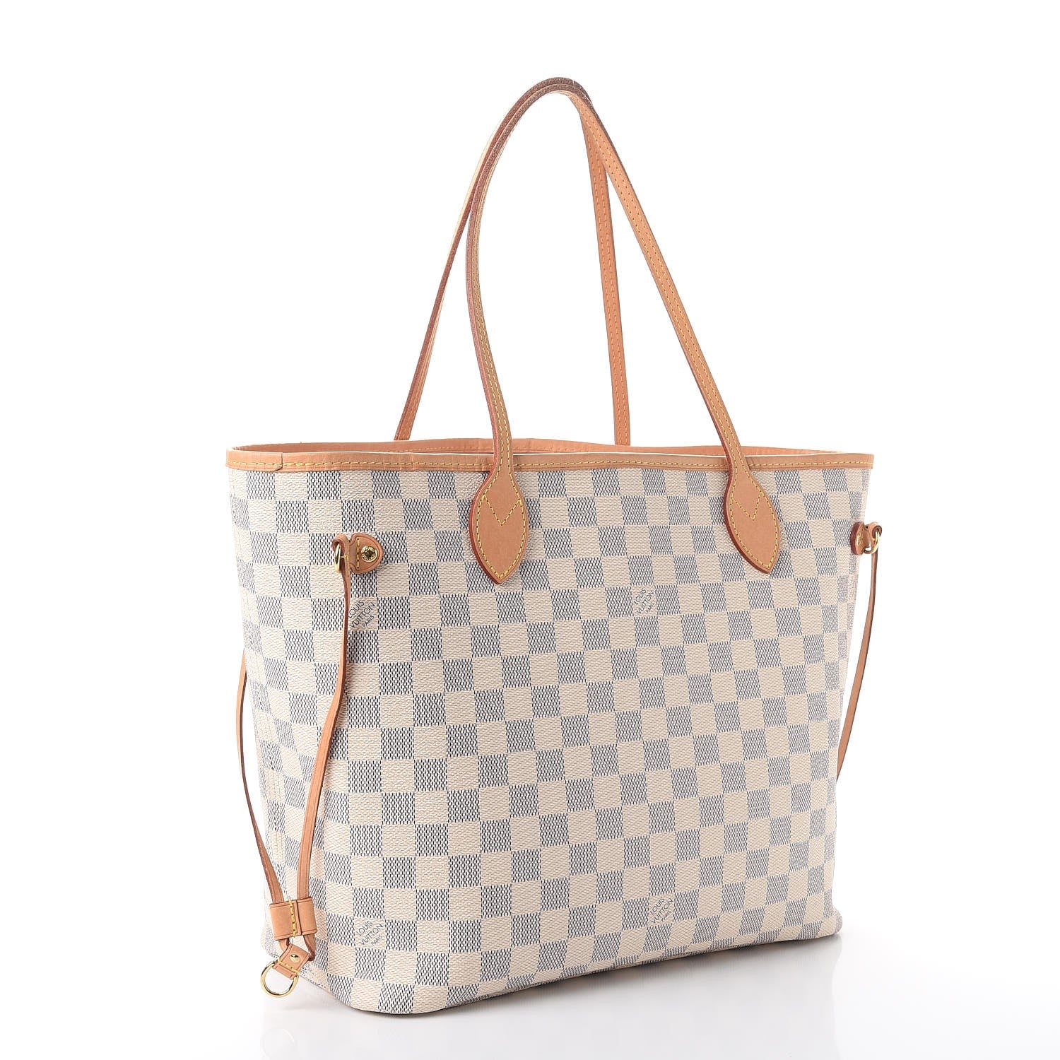 Louis Vuitton Damier Azur Neo Neverfull MM Rose Ballerine 4 of 14