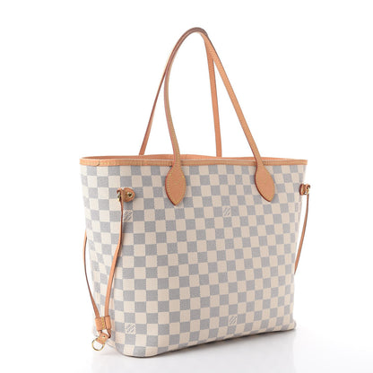 Louis Vuitton Damier Azur Neo Neverfull MM Rose Ballerine 4 of 14