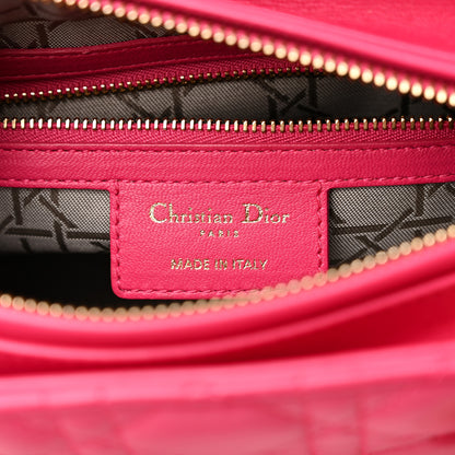 Christian Dior Lambskin Cannage Medium Lady Dior Pink 5 of 10
