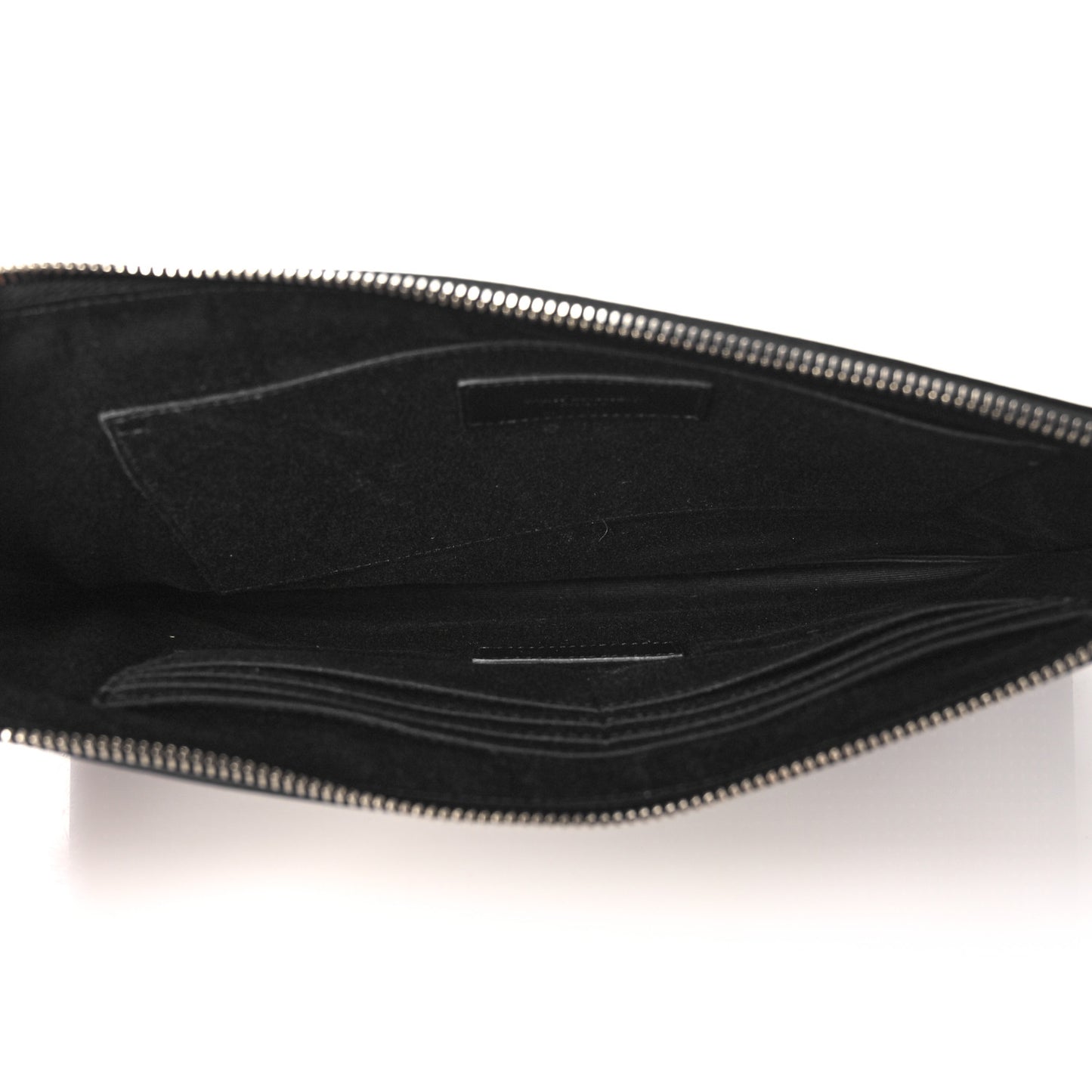 Calfskin Studded iPad Pouch Black