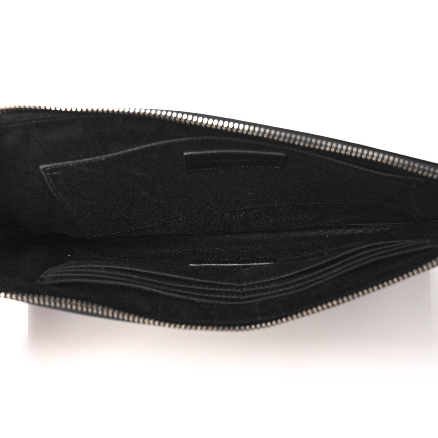 Saint Laurent Calfskin Studded iPad Pouch Black 5 of 10