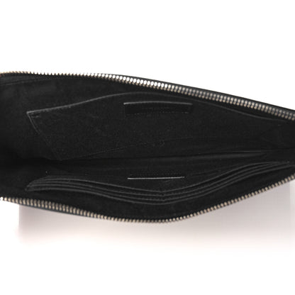 Saint Laurent Calfskin Studded iPad Pouch Black 5 of 10