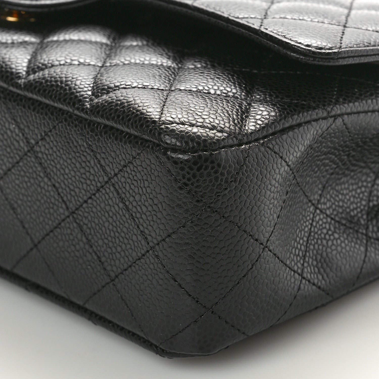 Chanel Caviar Quilted Medium Double Flap Black 10 of 11