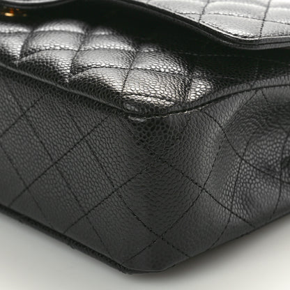 Chanel Caviar Quilted Medium Double Flap Black 10 of 11