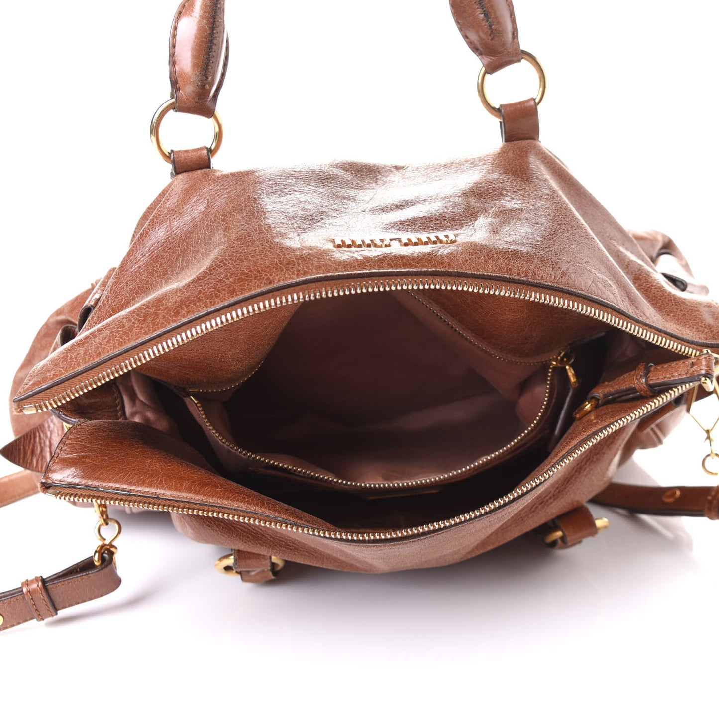 Vitello Lux Medium Bow Bag Palissandro
