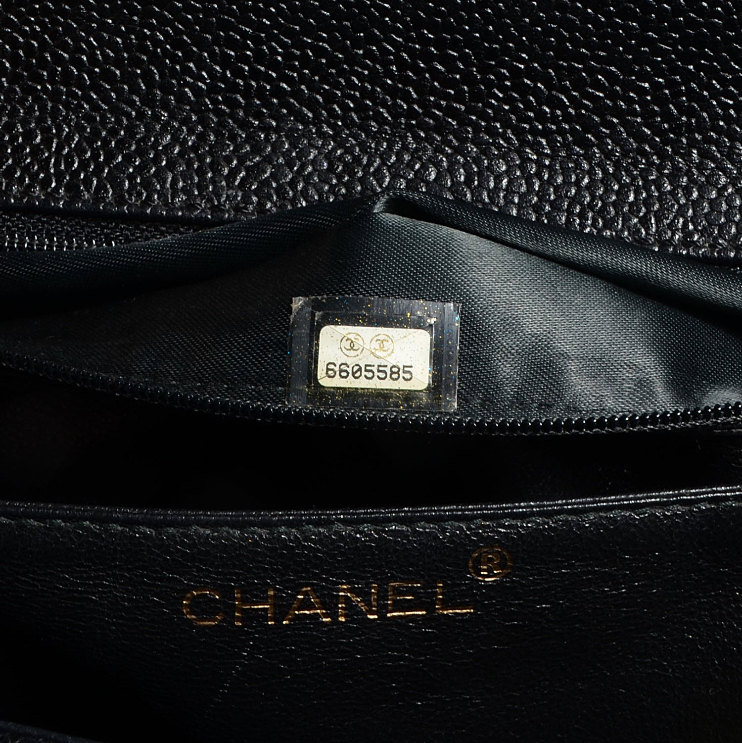 Chanel Caviar Quilted Jumbo Kelly Flap Black 7 of 8