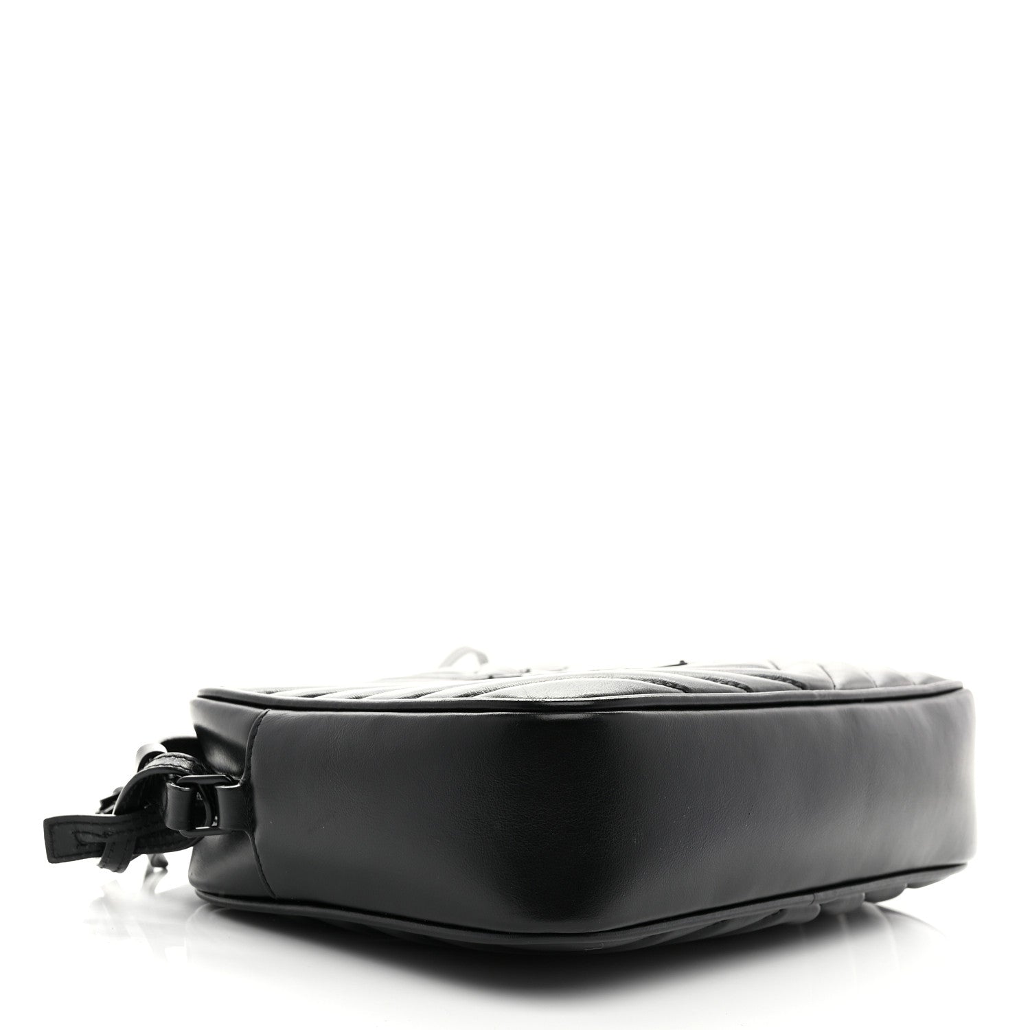 Saint Laurent Calfskin Matelasse Monogram Monochrome Lou Camera Bag Black 4 of 10