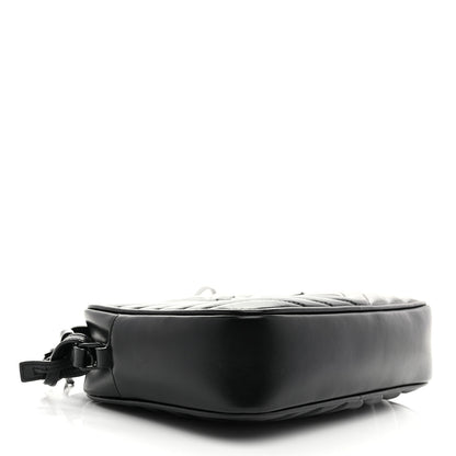 Saint Laurent Calfskin Matelasse Monogram Monochrome Lou Camera Bag Black 4 of 10