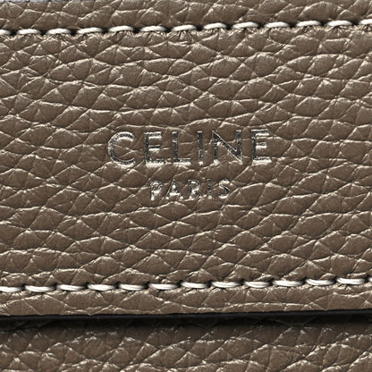Celine Drummed Calfskin Nano Luggage Souris 6 of 13