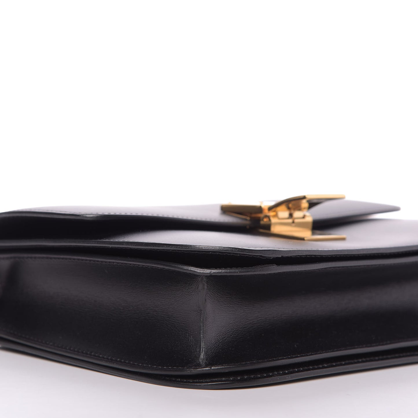 Box Calfskin Medium Classic Box Flap Bag Black